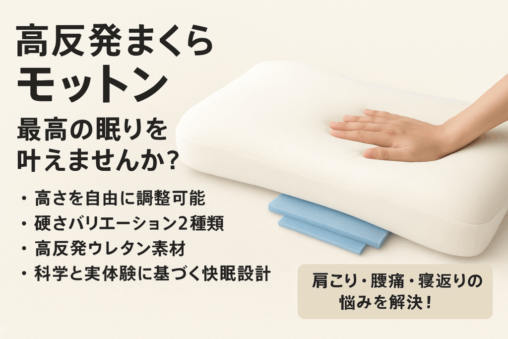 高機能な高級枕「モットン」